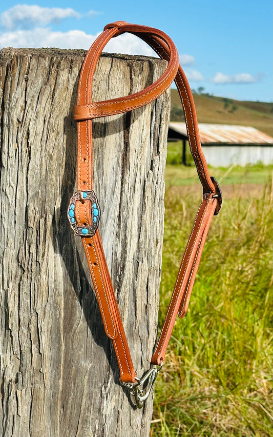 Dustybutts Harness Leather Quickchange One Eared Bridle
