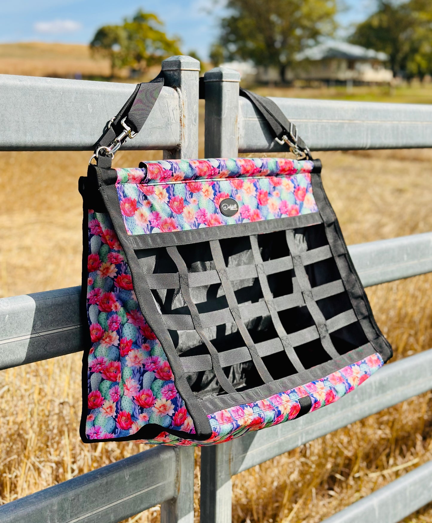 Introductory Price // Dustybutts Top Load Hay Bag- Cactus Bliss