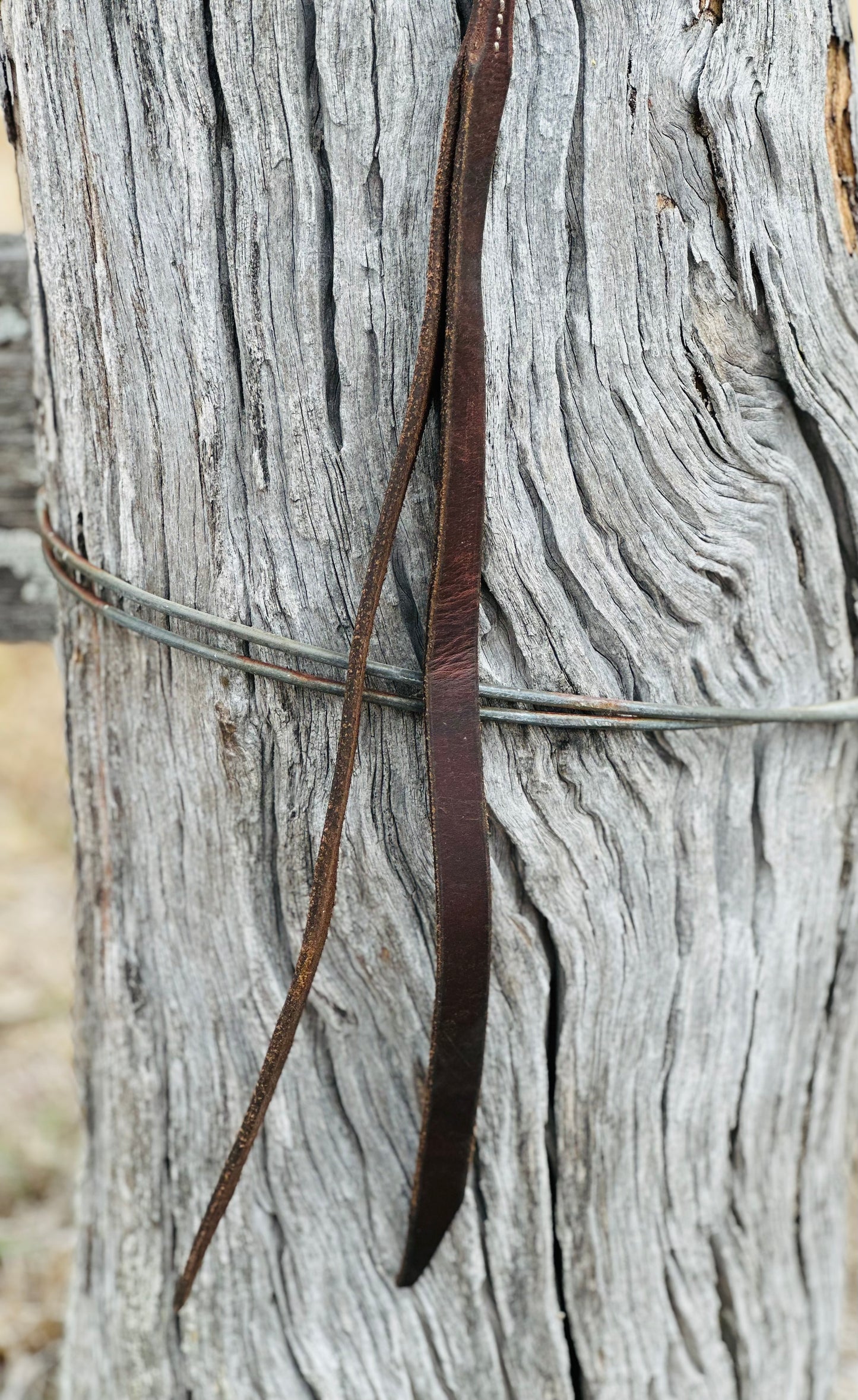 Beaded Oiled Harness Leather Over & Under