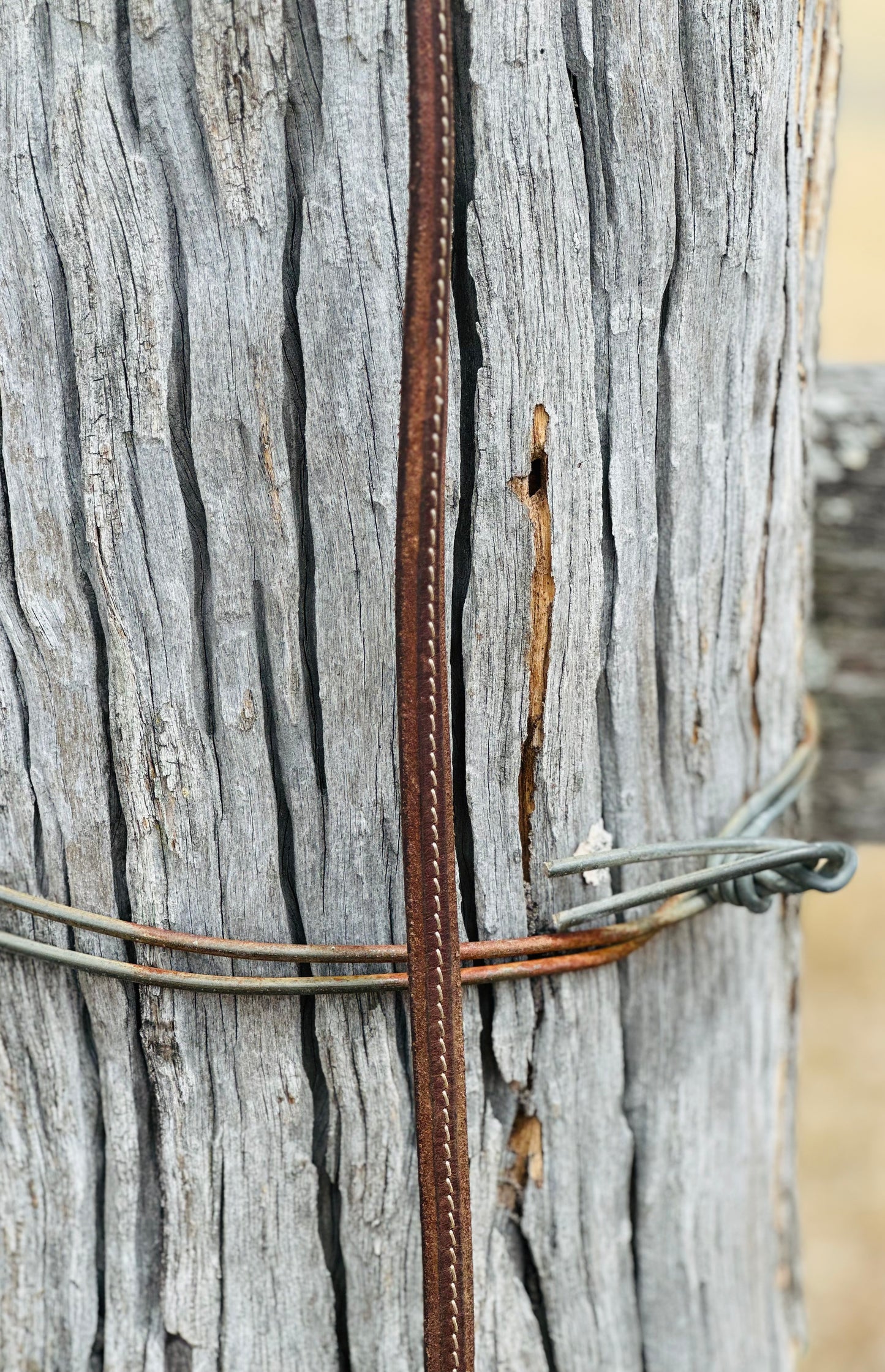 Beaded Oiled Harness Leather Over & Under