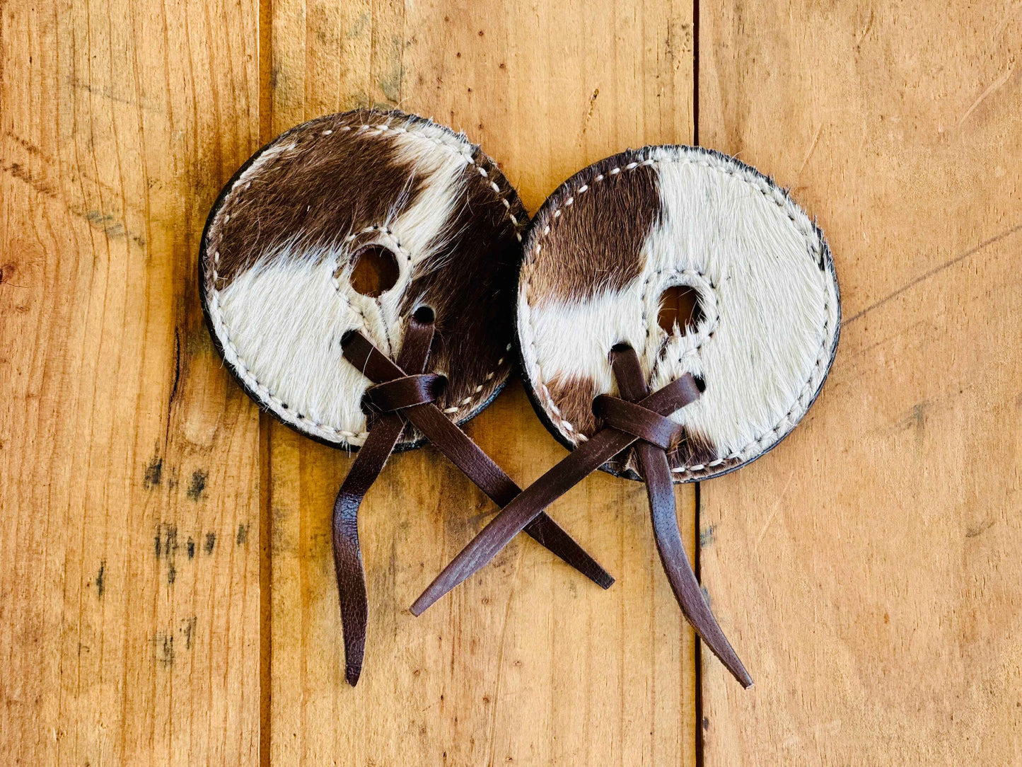 Leather Bit Guards // Cowhide - 3.