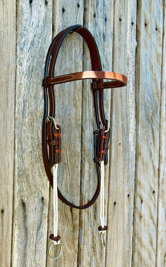 American Oiled Harness Leather Gag Bridle - Dustybutts Australia