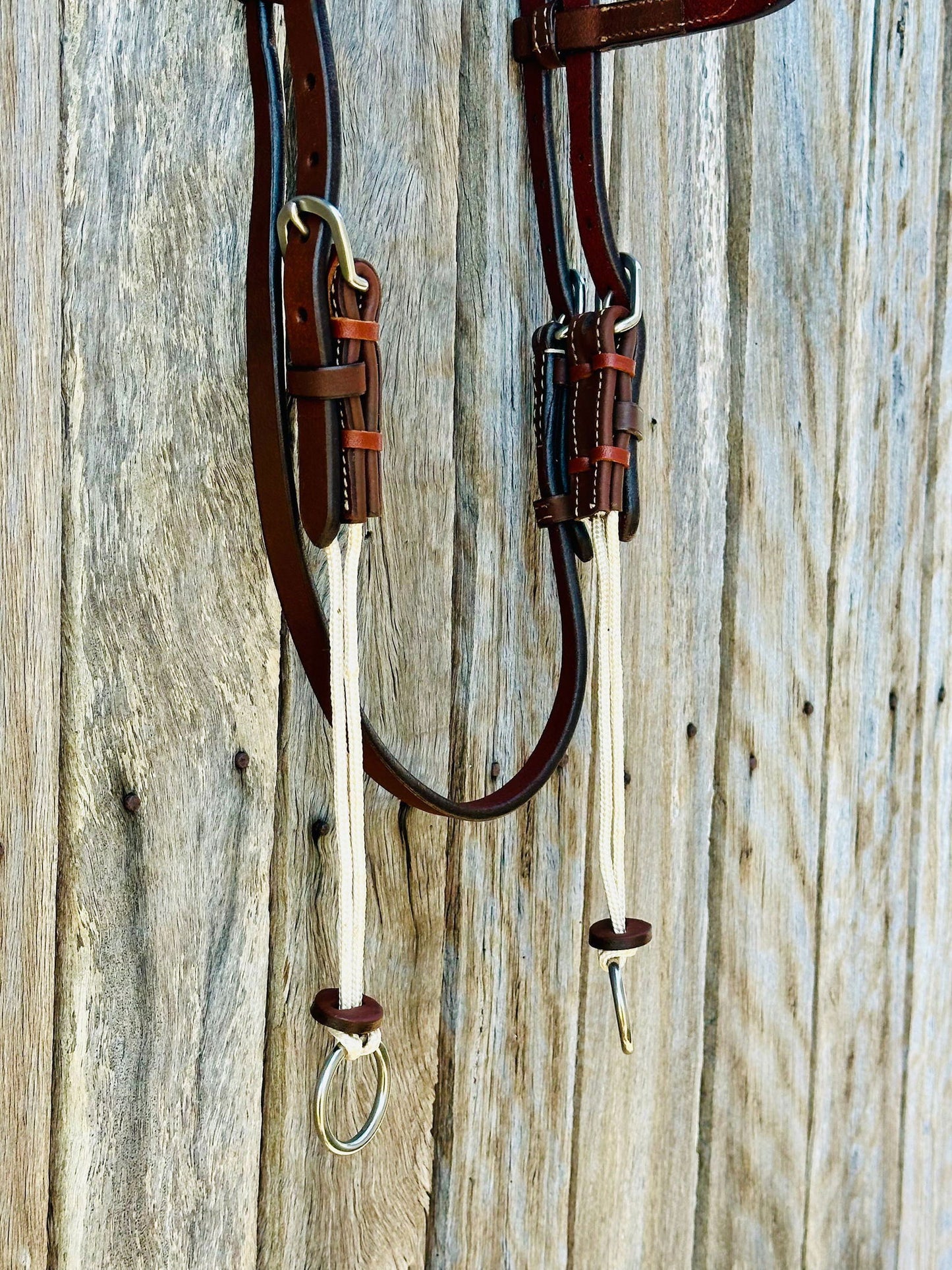 American Oiled Harness Leather Gag Bridle - Dustybutts Australia