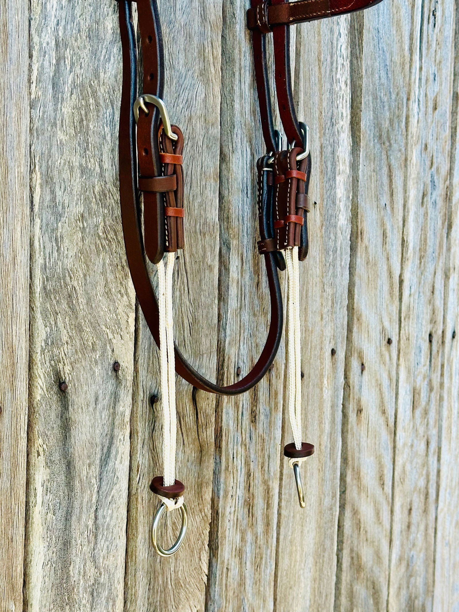 American Oiled Harness Leather Gag Bridle - Dustybutts Australia