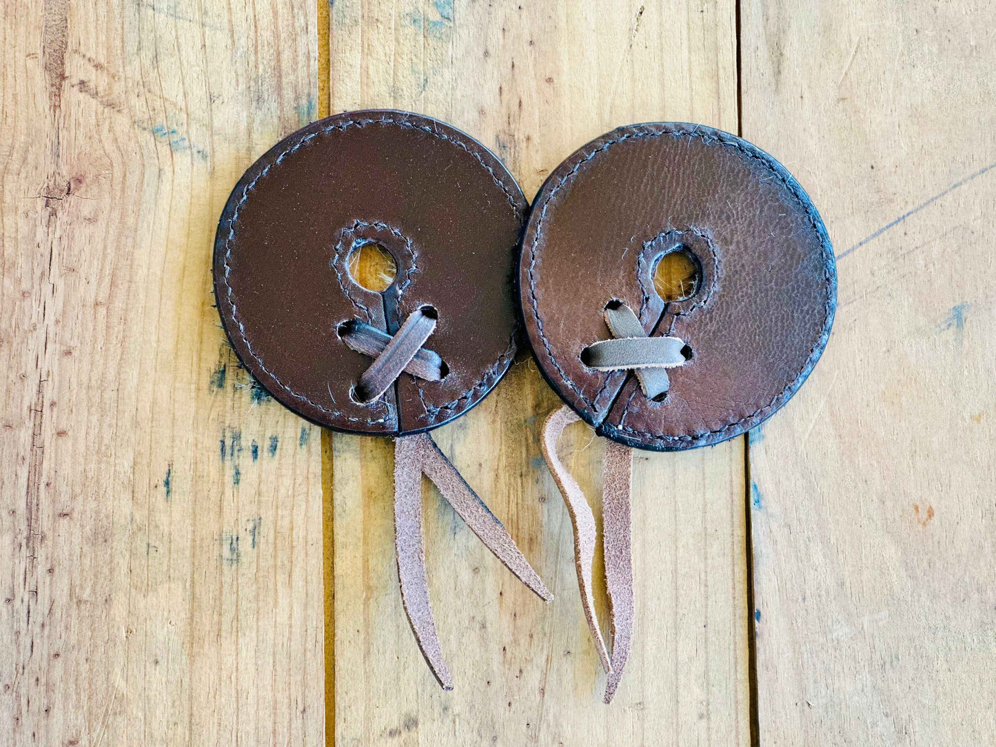 Leather Bit Guards // Cowhide - 2.