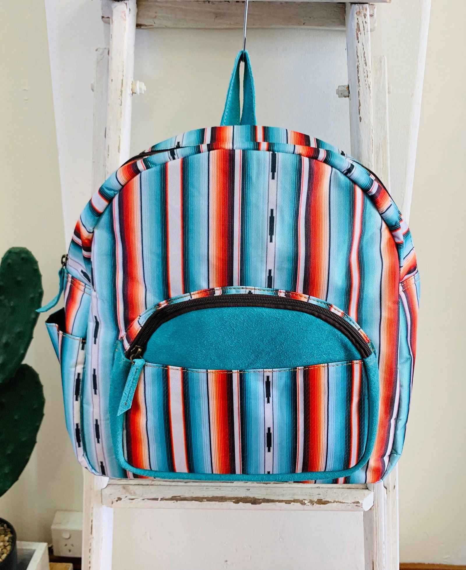Backpack With Southwest Serape Design - Dustybutts Australia