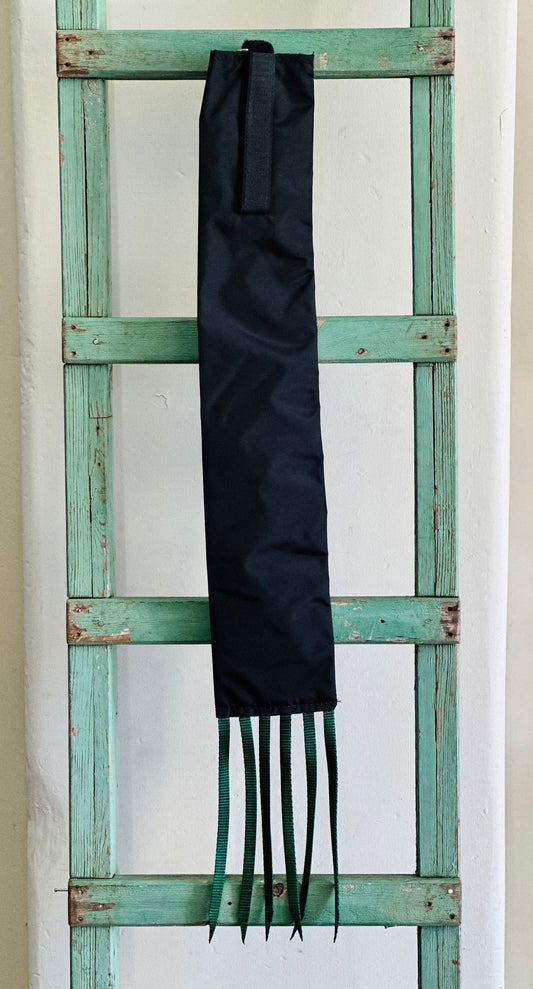 Black Tail Bag With Green Whippers // Regular - Dustybutts Australia