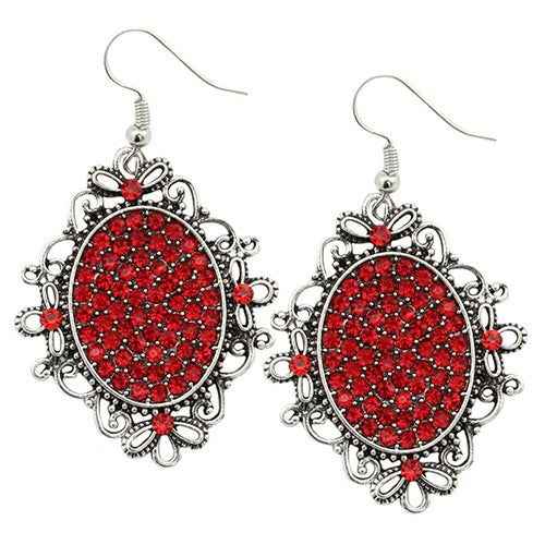 Crystal Pendant Earrings - Dustybutts Australia