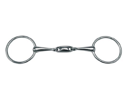 Double Jointed With Oval Link Loose Ring Snaffle - Dustybutts Australia