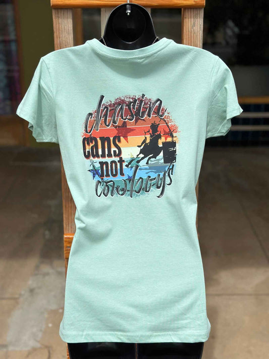 Dustybutts 100% Cotton Tee - ‘Chasin Cans Not Cowboys’ - Dustybutts Australia