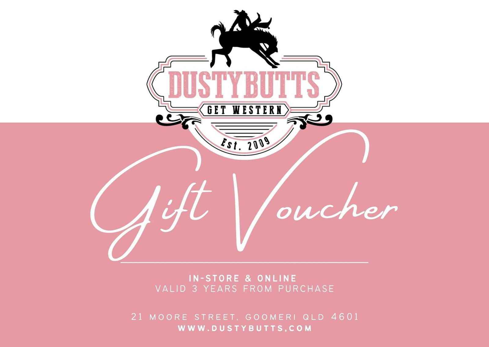 Dustybutts Gift Voucher - Dustybutts Australia