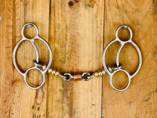 Dustybutts ‘Sparkles’ Sliding Gag // Snaffle Bit - Dustybutts Australia