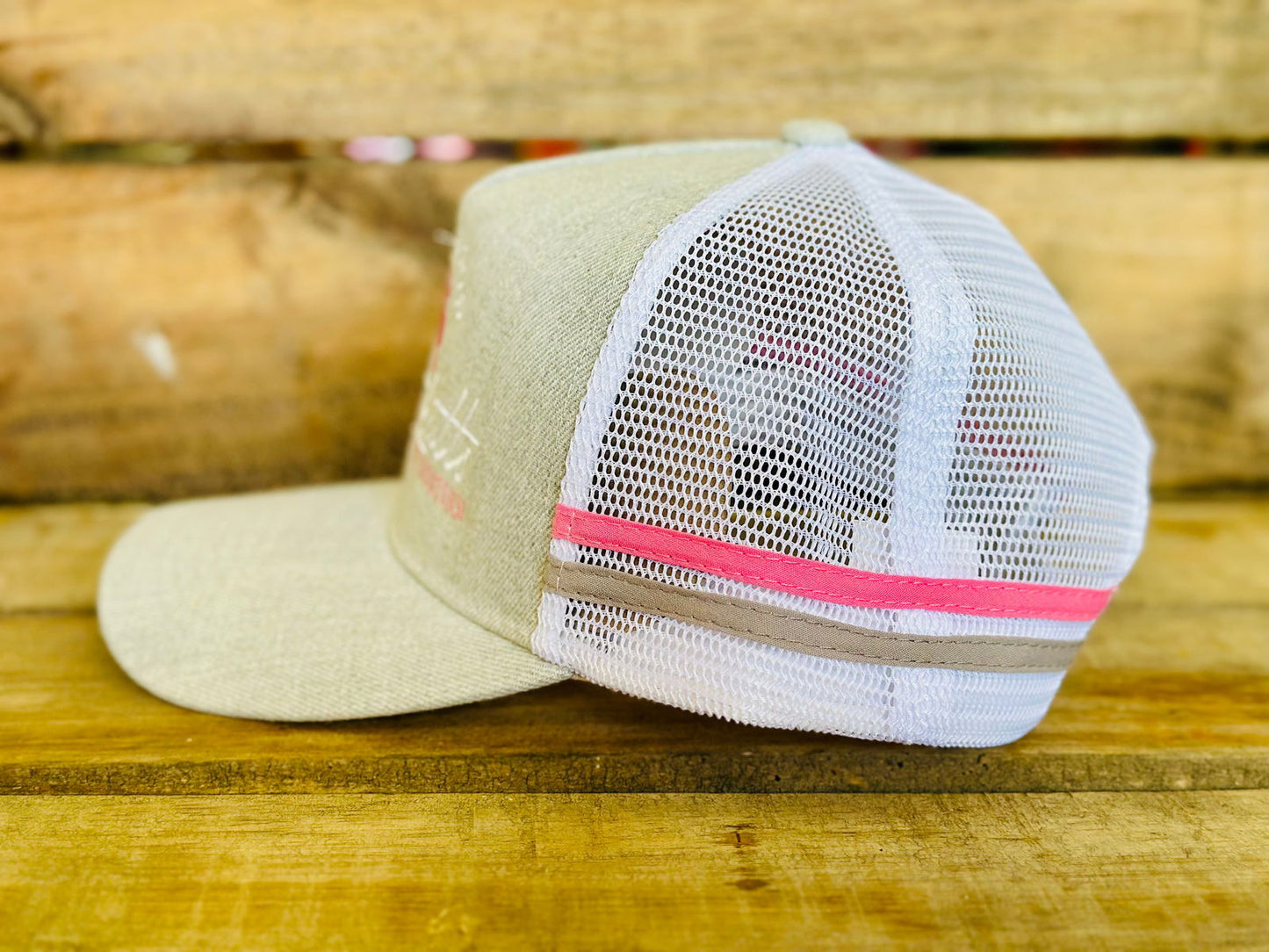 Dustybutts Trucker Cap //  Pink & Grey - Dustybutts Australia