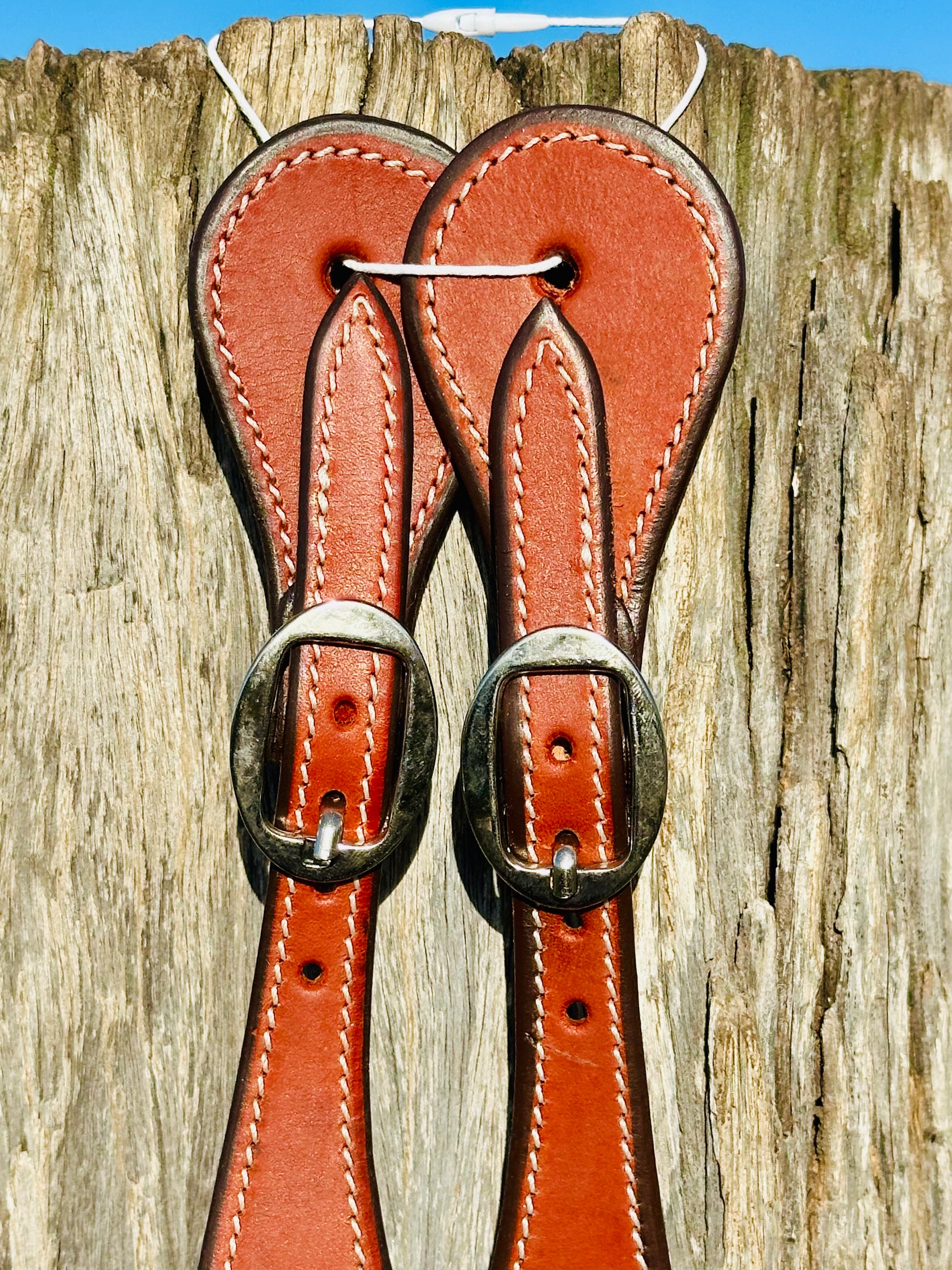 Argentine Medium Leather Spur Straps - Dustybutts Australia