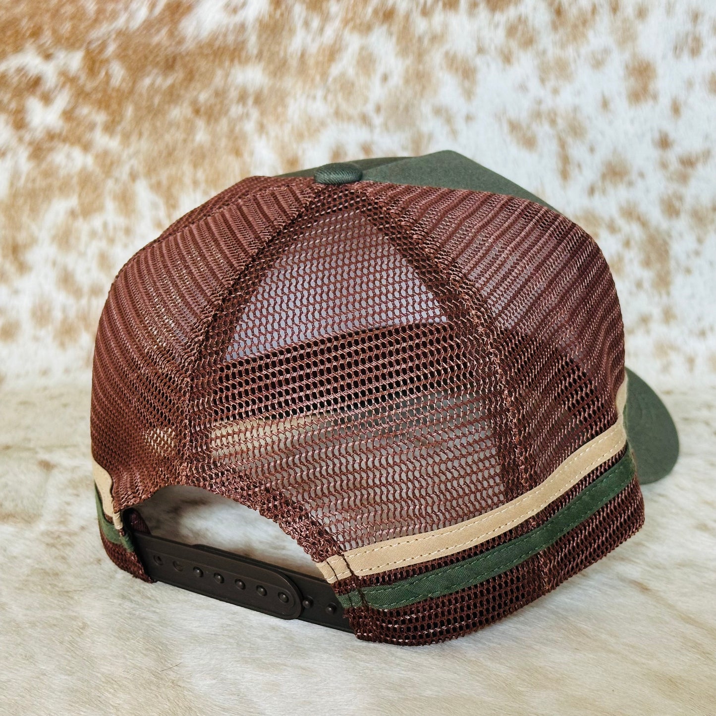 Dustybutts Trucker Cap // Brown & Olive