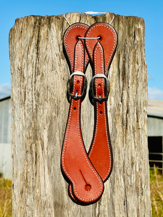 Argentine Medium Leather Spur Straps - Dustybutts Australia