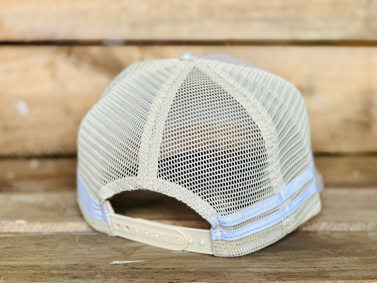 Dustybutts Trucker Cap // Tan Gingham