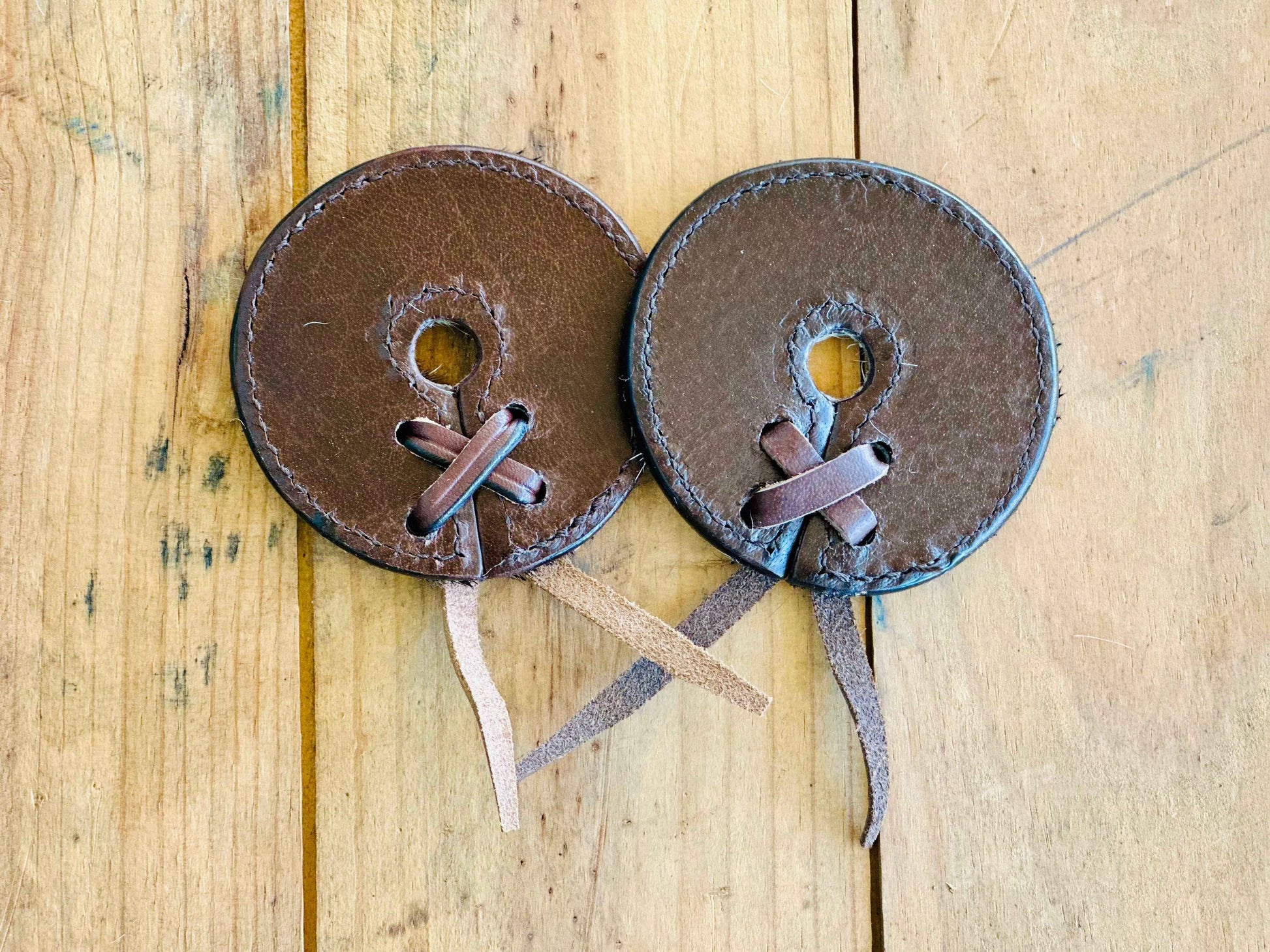Leather Bit Guards // Cowhide - 4.