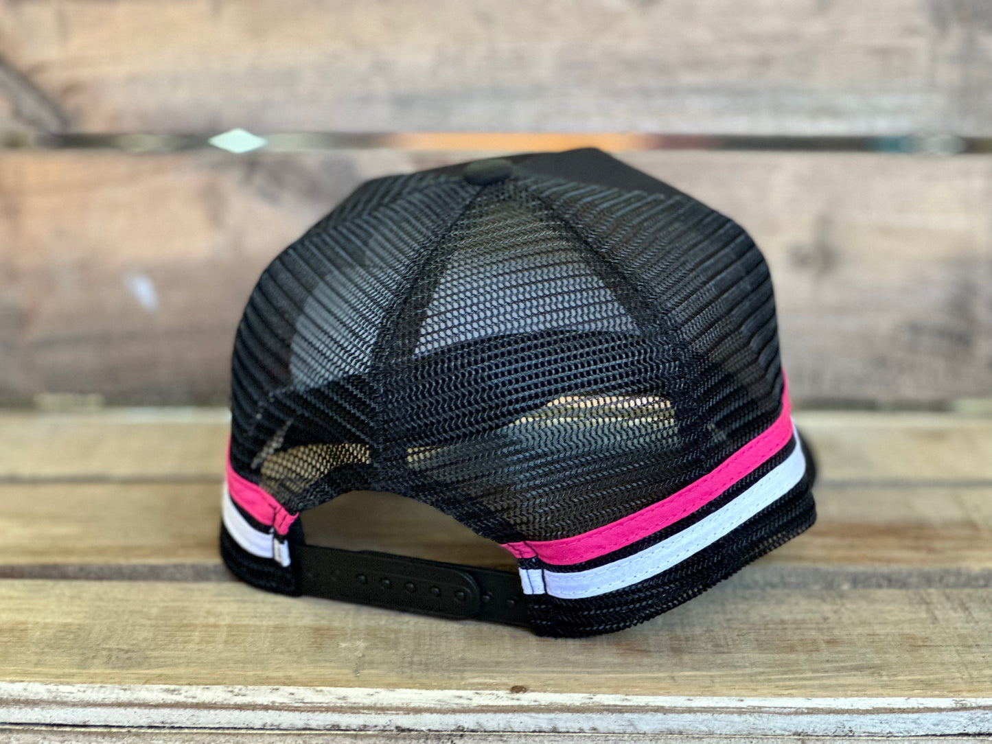 Dustybutts Trucker Cap // Black, Hot Pink & White - Dustybutts Australia