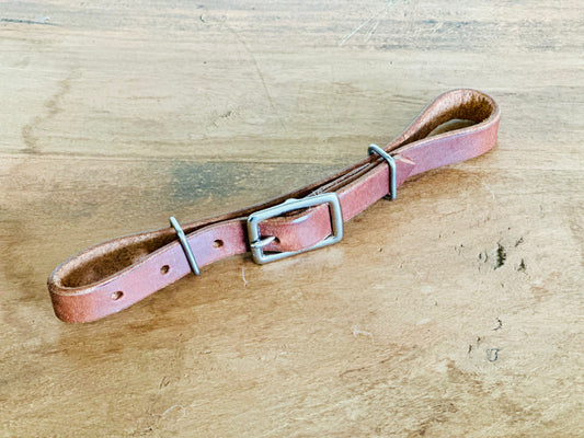 Harness Leather Adjustable Curb Strap