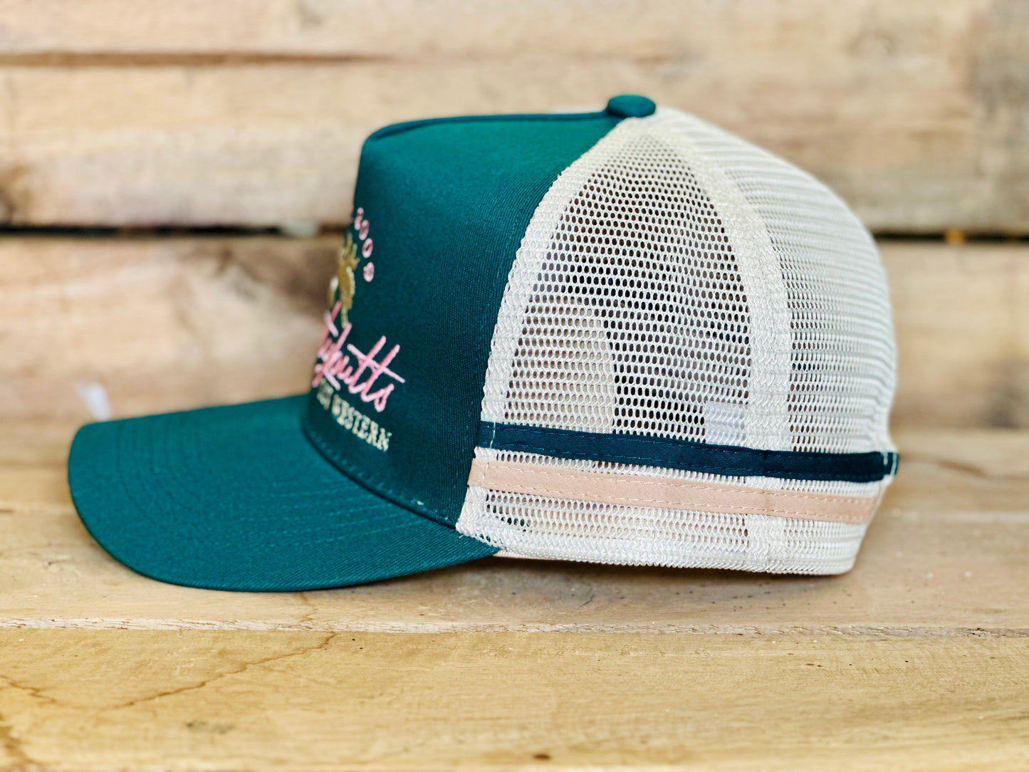 Dustybutts Trucker Cap // Tan & Green