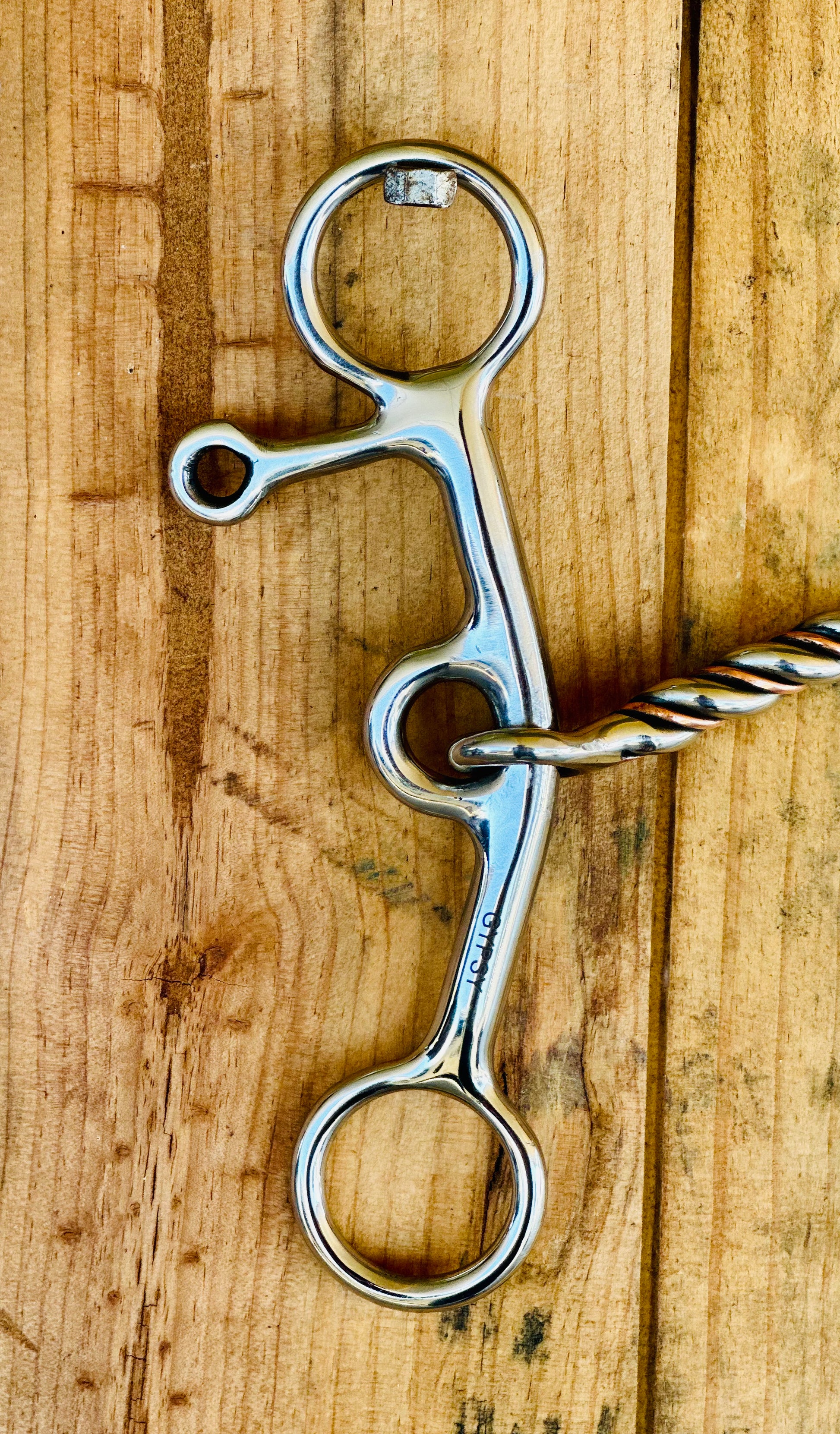 Dustybutts ‘Gypsy’ Copper Twisted Medium Shank Lifter Bit With Setback - Dustybutts Australia