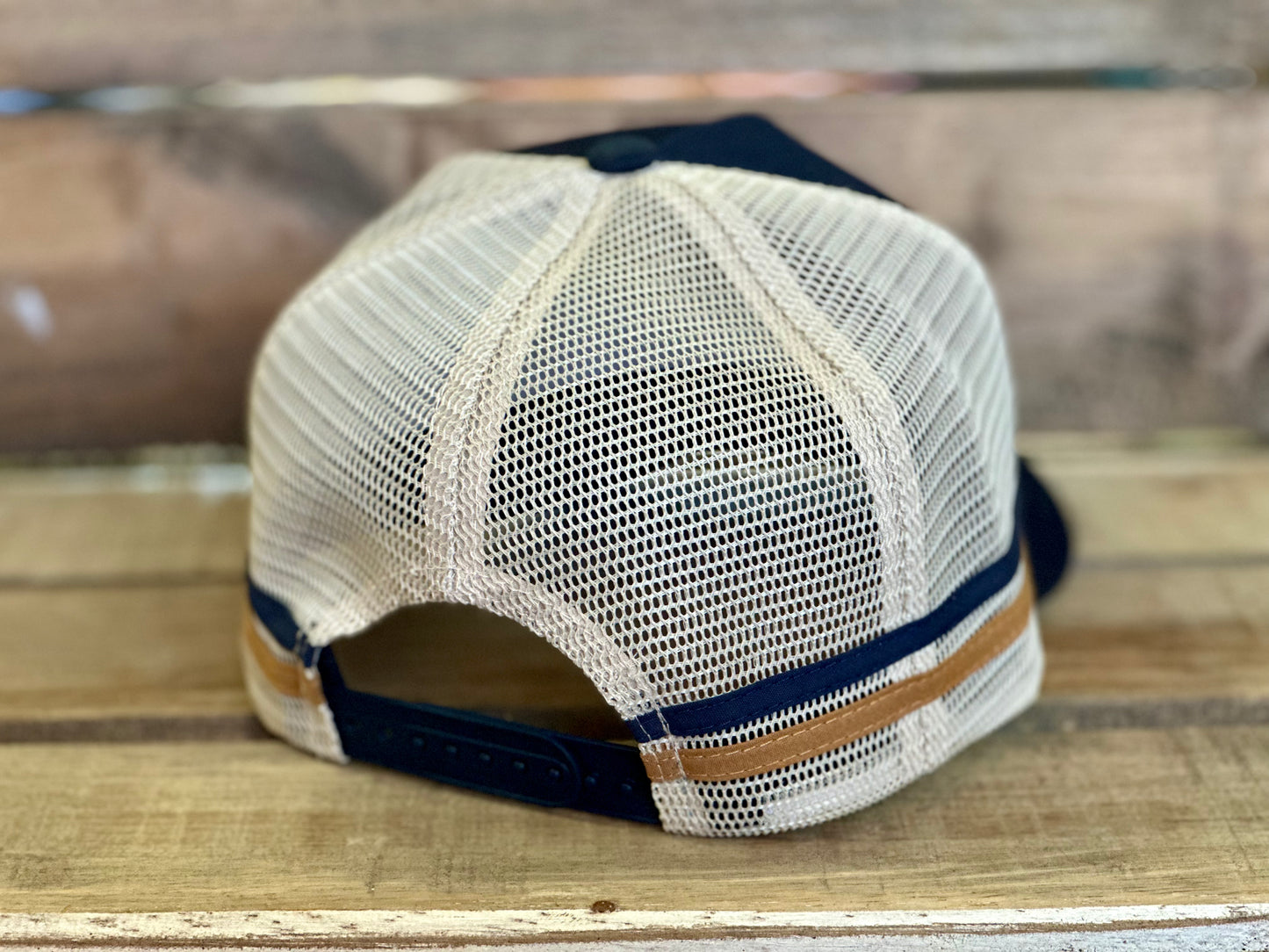 Dustybutts Trucker Cap // Navy & Tan - Dustybutts Australia