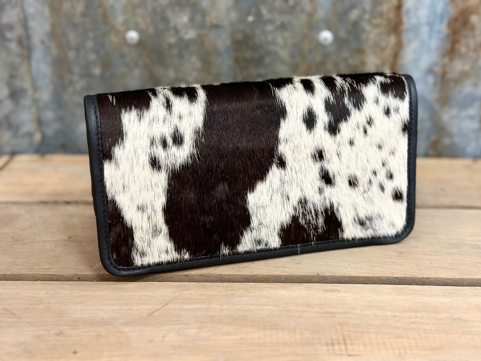 Homer & Hide Cowhide Wallet - Black - Dustybutts Australia