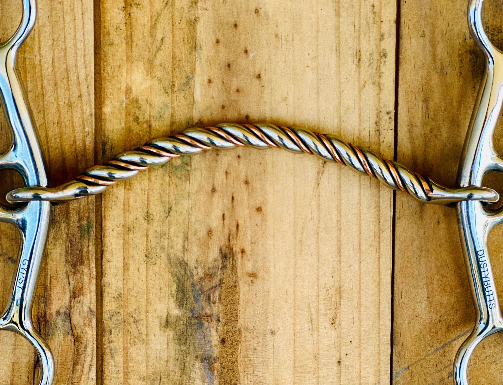 Dustybutts ‘Gypsy’ Copper Twisted Medium Shank Lifter Bit With Setback - Dustybutts Australia