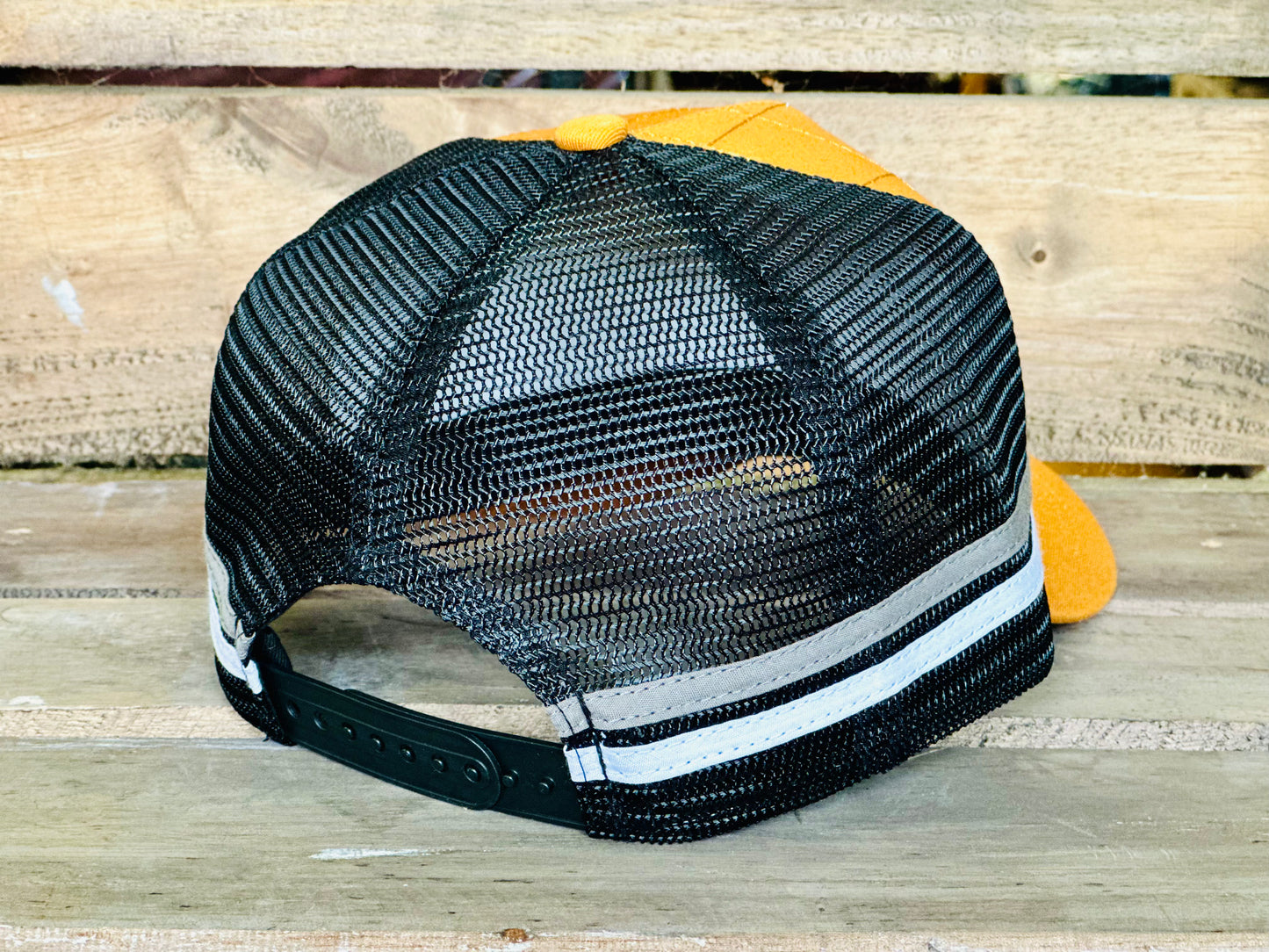 Dustybutts Trucker Cap // Mustard & Black