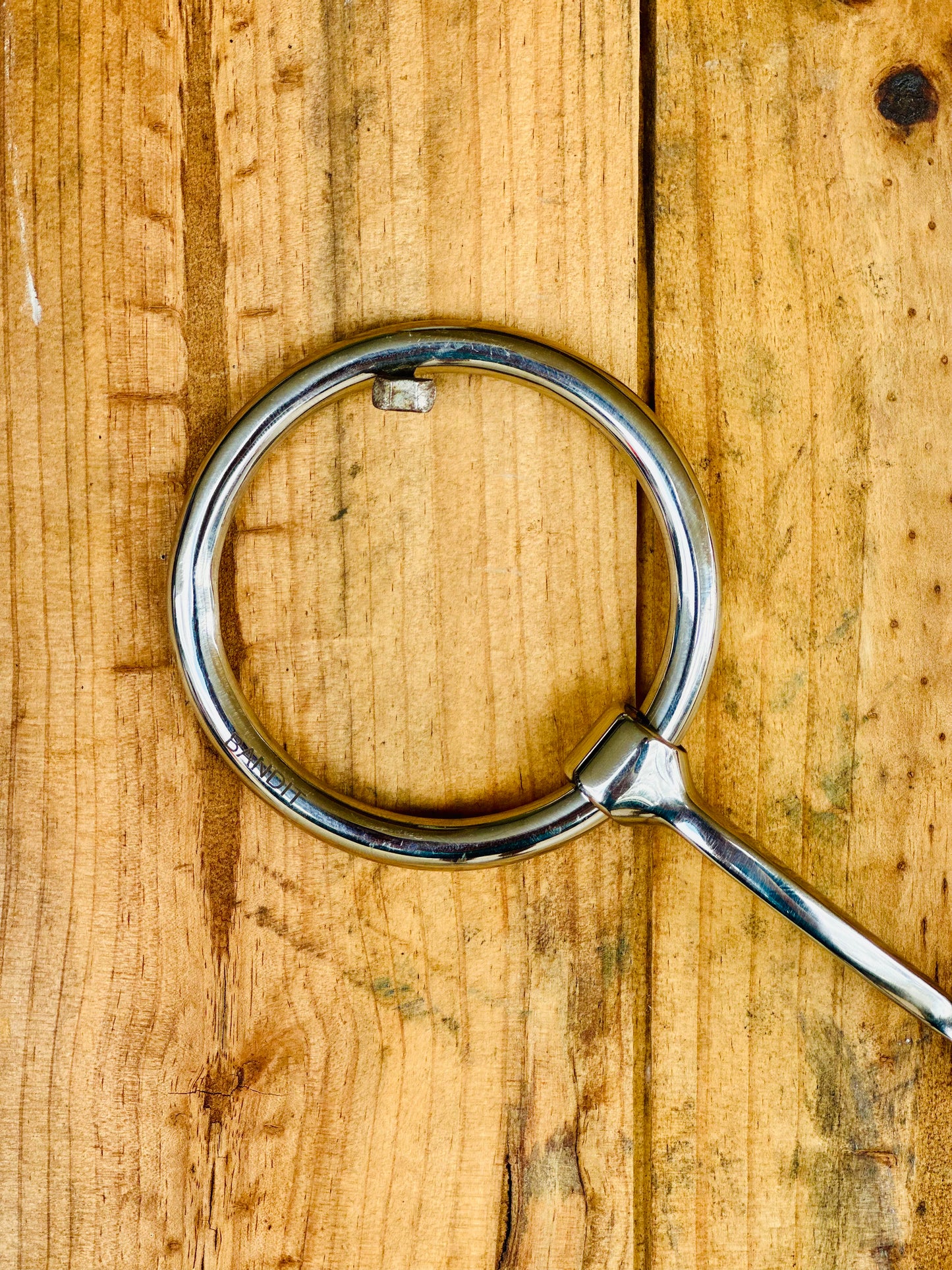 Dustybutts ‘Bandit’ Two Piece Square Mouthpiece Weighted Snaffle Bit