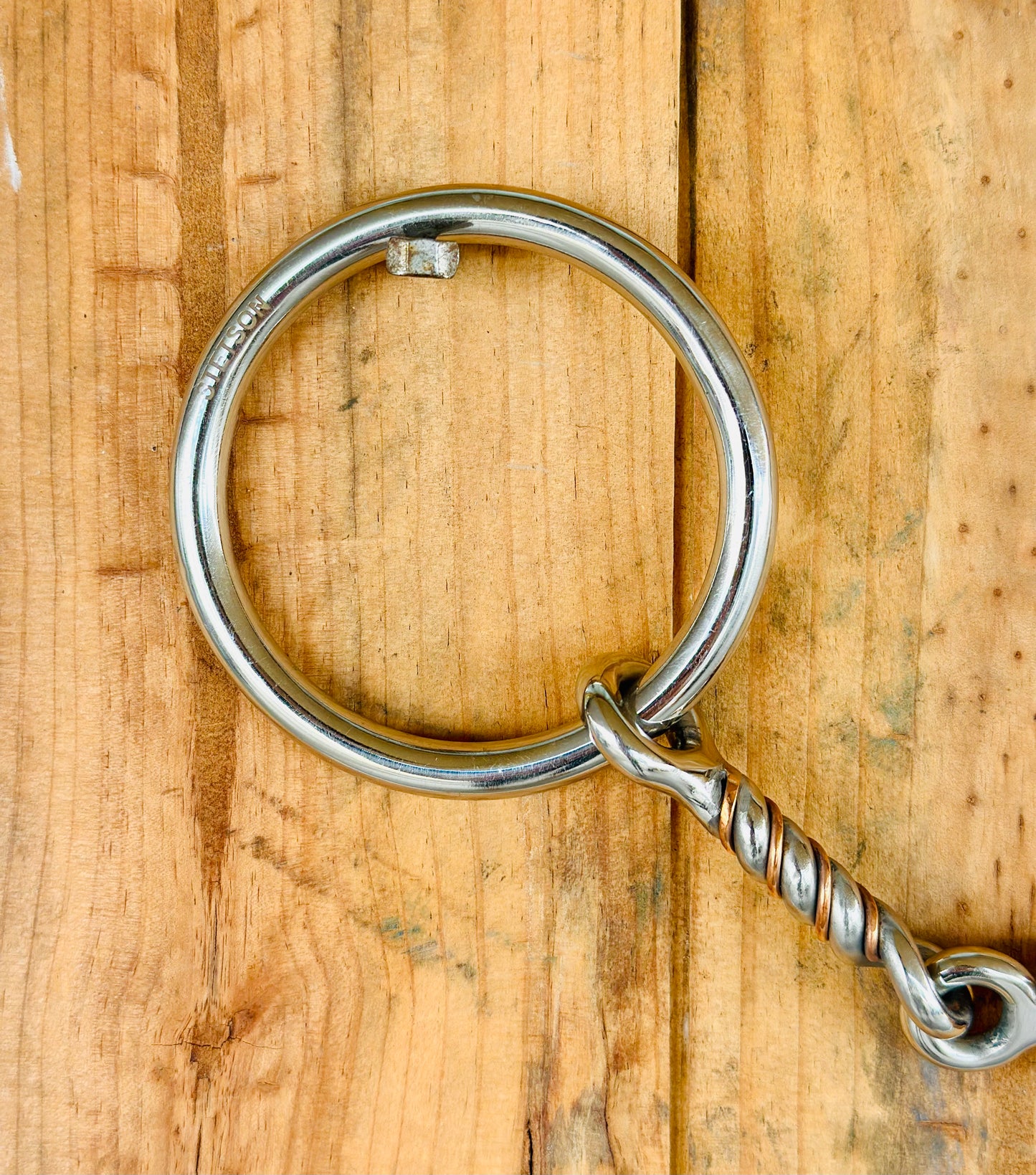 Dustybutts ‘Stetson’ Weighted Loose Ring Snaffle Bit With Cricket