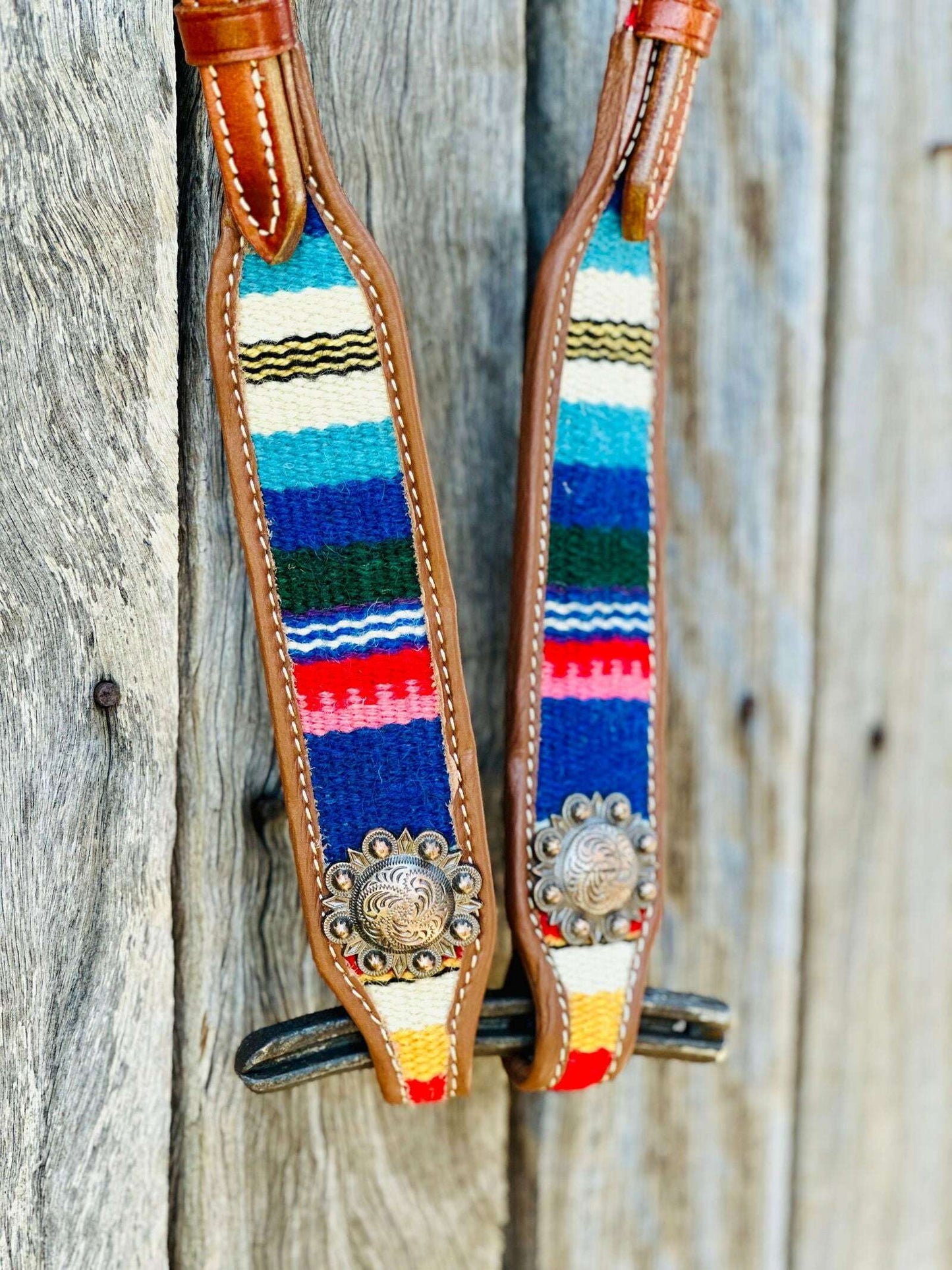 Harness_Leather_One_Eared_Bridle_With_Serape_Blanket_Inlay_-_Dustybutts_Australia-7509299