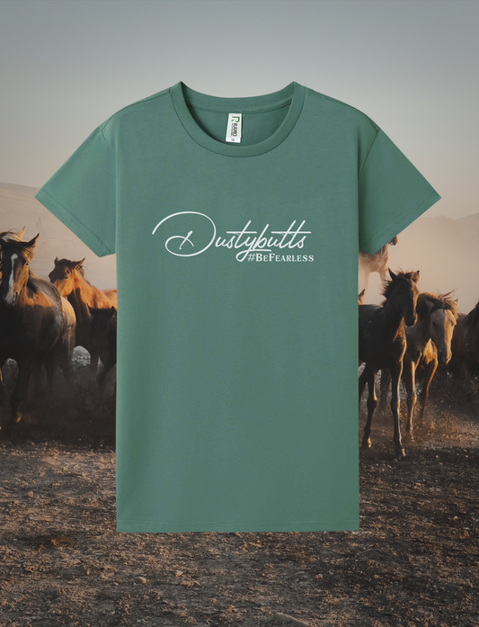 Dustybutts Slate Green 100% Cotton Tee - Dustybutts Australia
