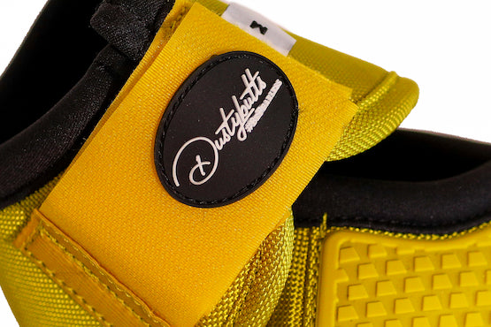 Dustybutts Equistride No Turn Bell Boots // Yellow