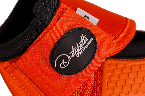 Dustybutts Equistride No Turn Bell Boots // Orange