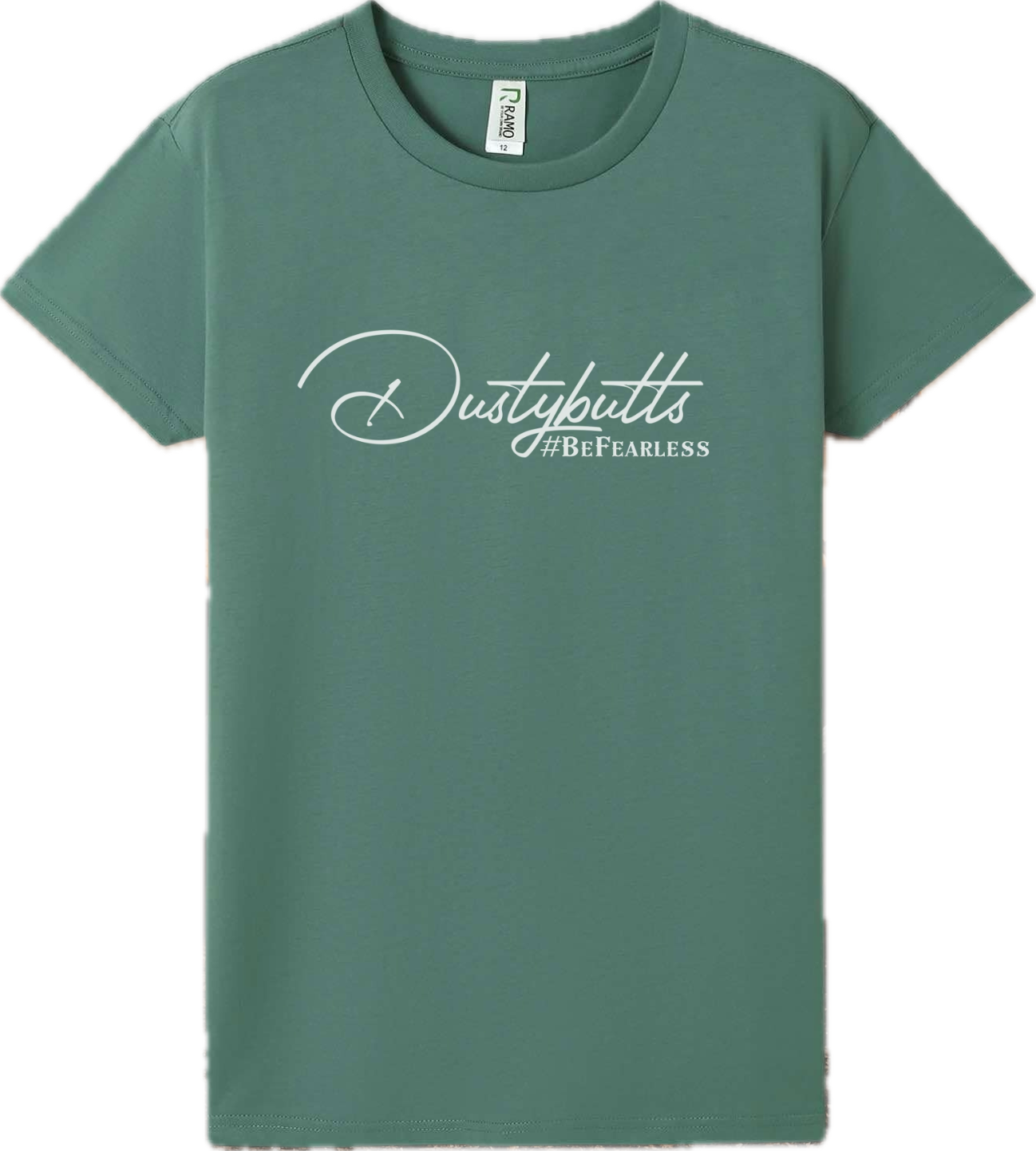 Dustybutts Slate Green 100% Cotton Tee