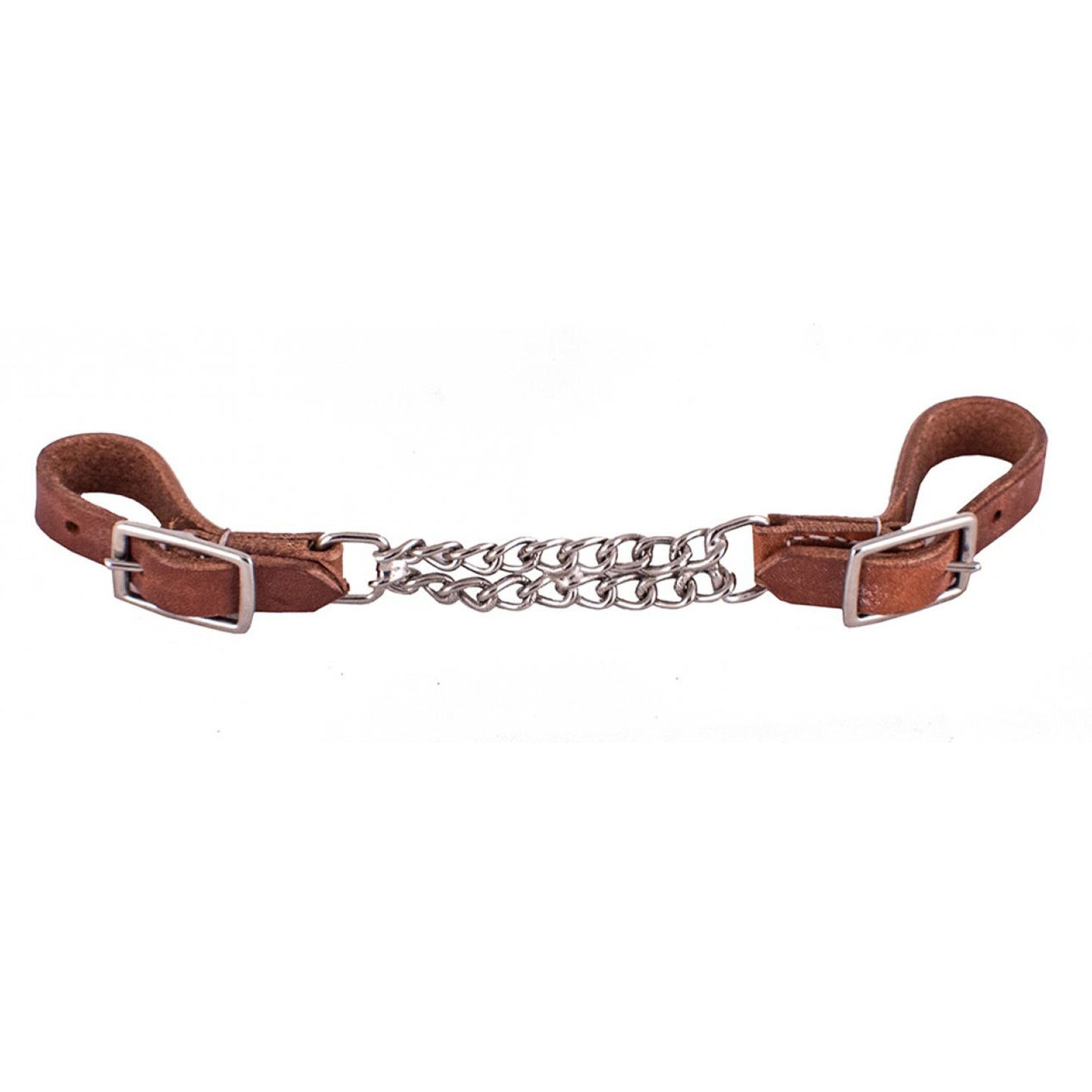 Harness Leather Adjustable Double Chain Curb