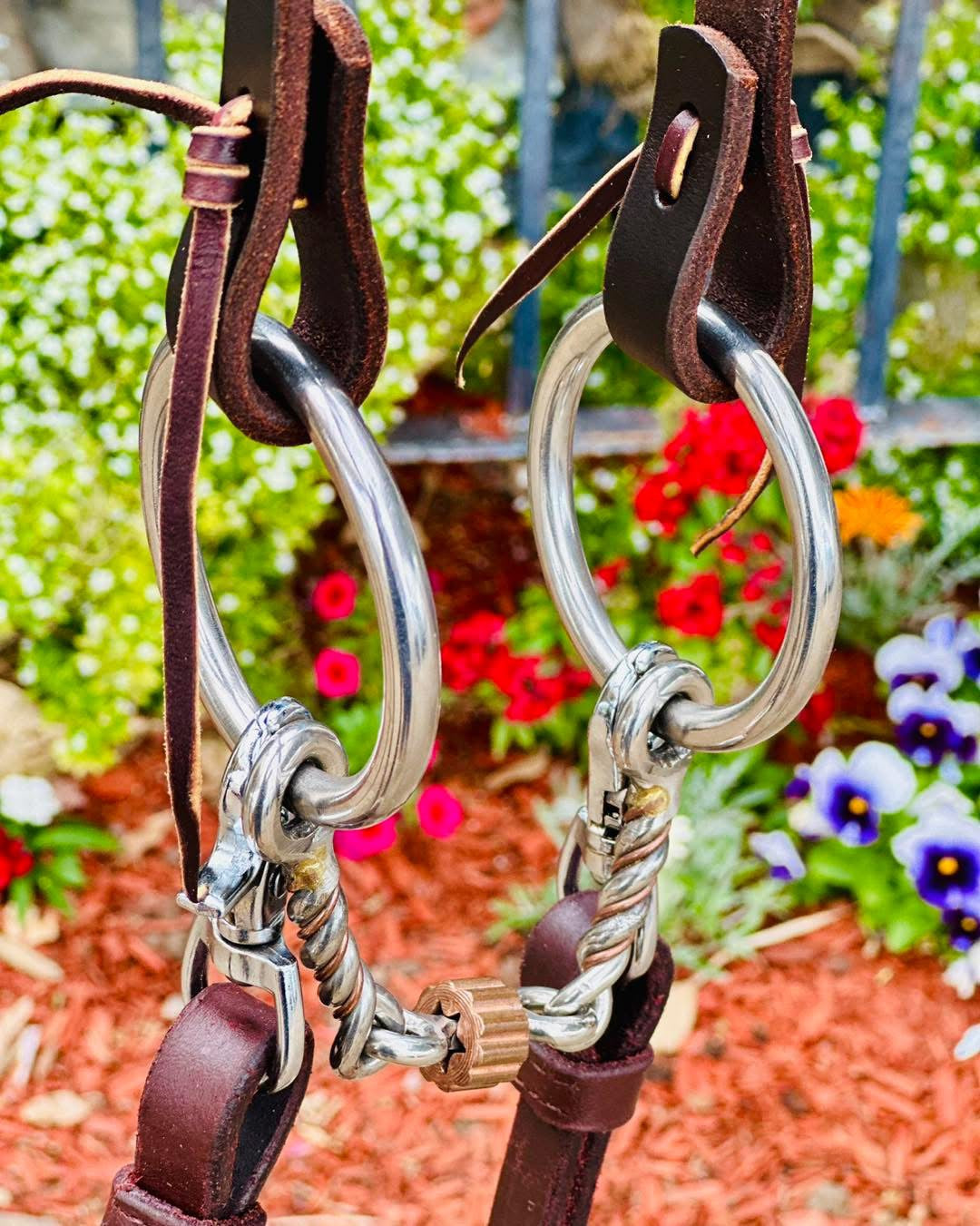 Dustybutts ‘Stetson’ Weighted Loose Ring Snaffle Bit With Cricket