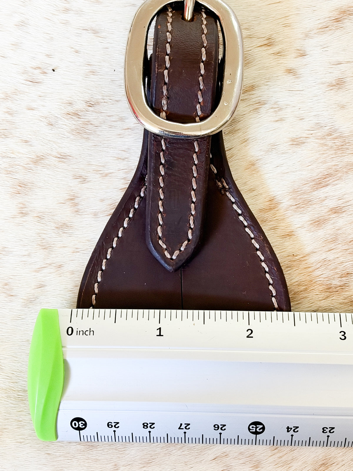 Men’s Dark Oil Leather Spur Straps