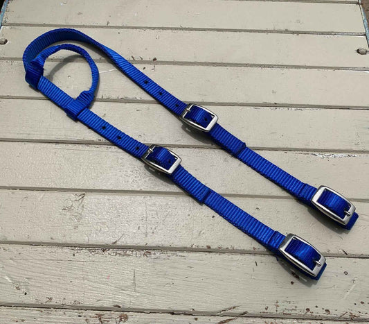 Nylon One Eared Quick Change Bridle // Blue - Dustybutts Australia