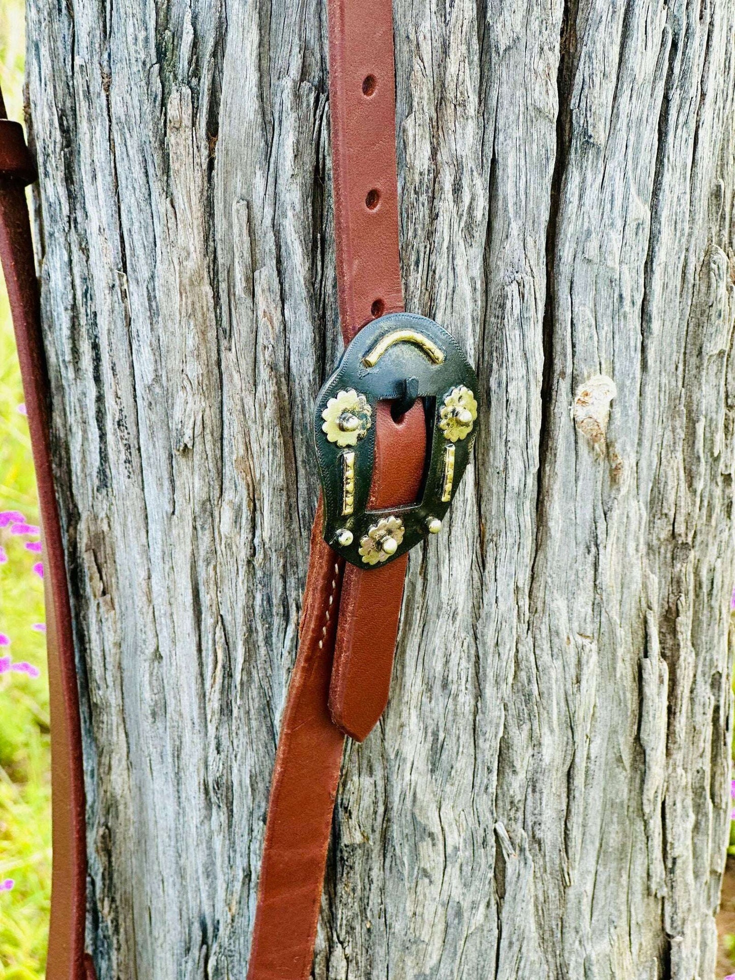 Oiled_Harness_Single_Ear_Bridle_With_Antique_Buckle_-_Dustybutts_Australia-7509419