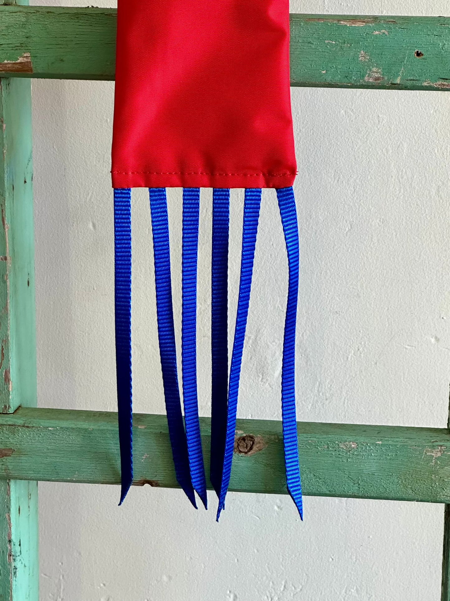 Red Tail Bag With Blue Whippers // Regular - Dustybutts Australia