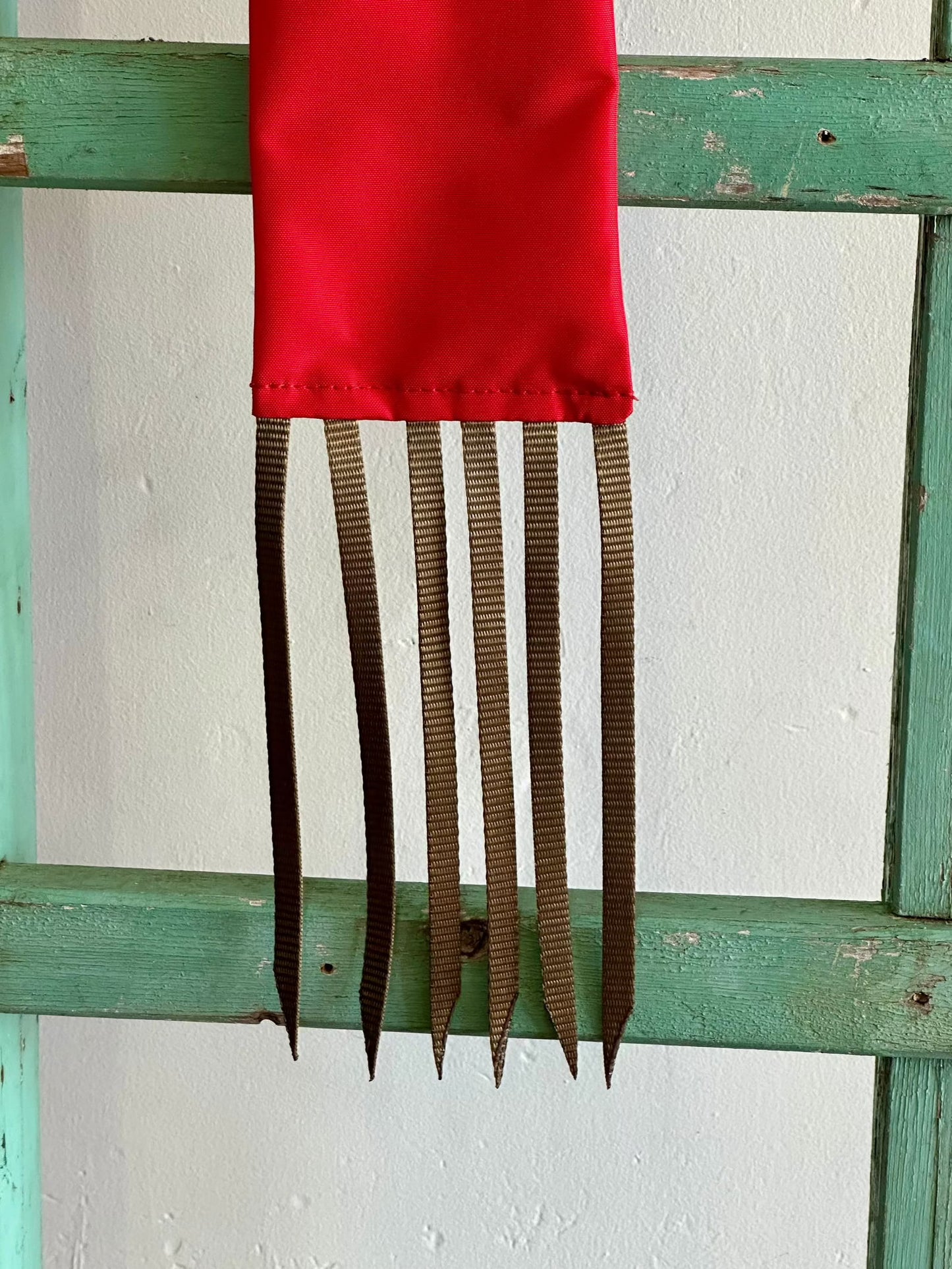 Red Tail Bag With Gold Whippers // Regular - Dustybutts Australia