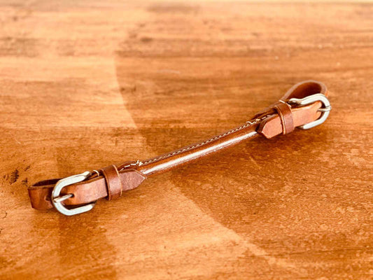 Rolled Leather Curb Strap