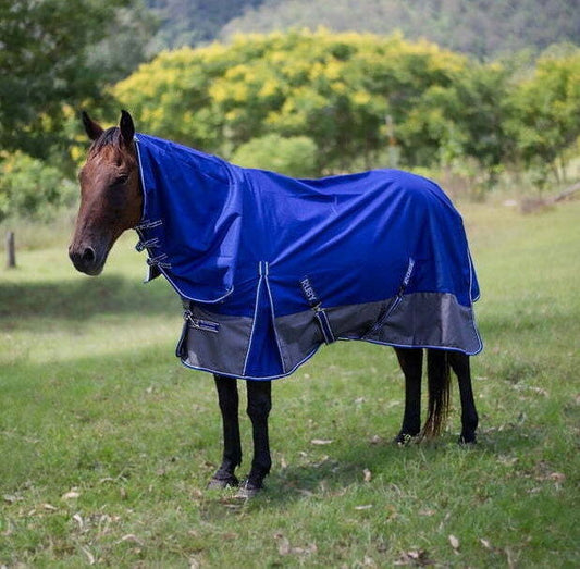 Ruby Rose 1200DN Rain Sheet Combo Rug // Royal Blue & Grey - Dustybutts Australia