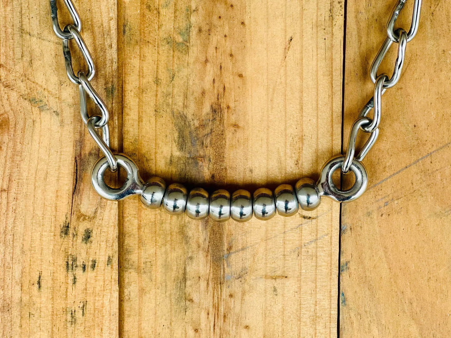 Stainless Steel Beaded Curb Chain - Dustybutts Australia