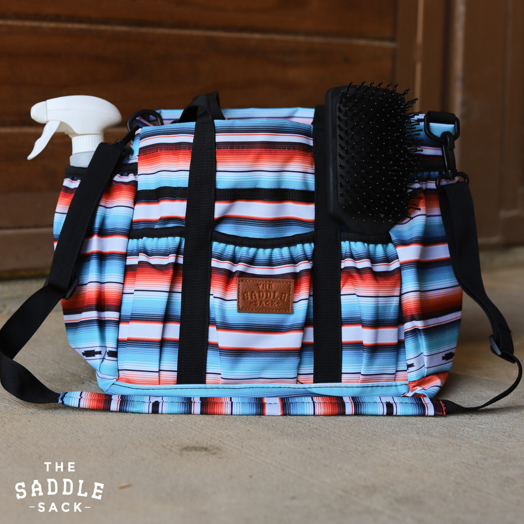 Tacktical Grooming Tote - Teal Serape - Dustybutts Australia