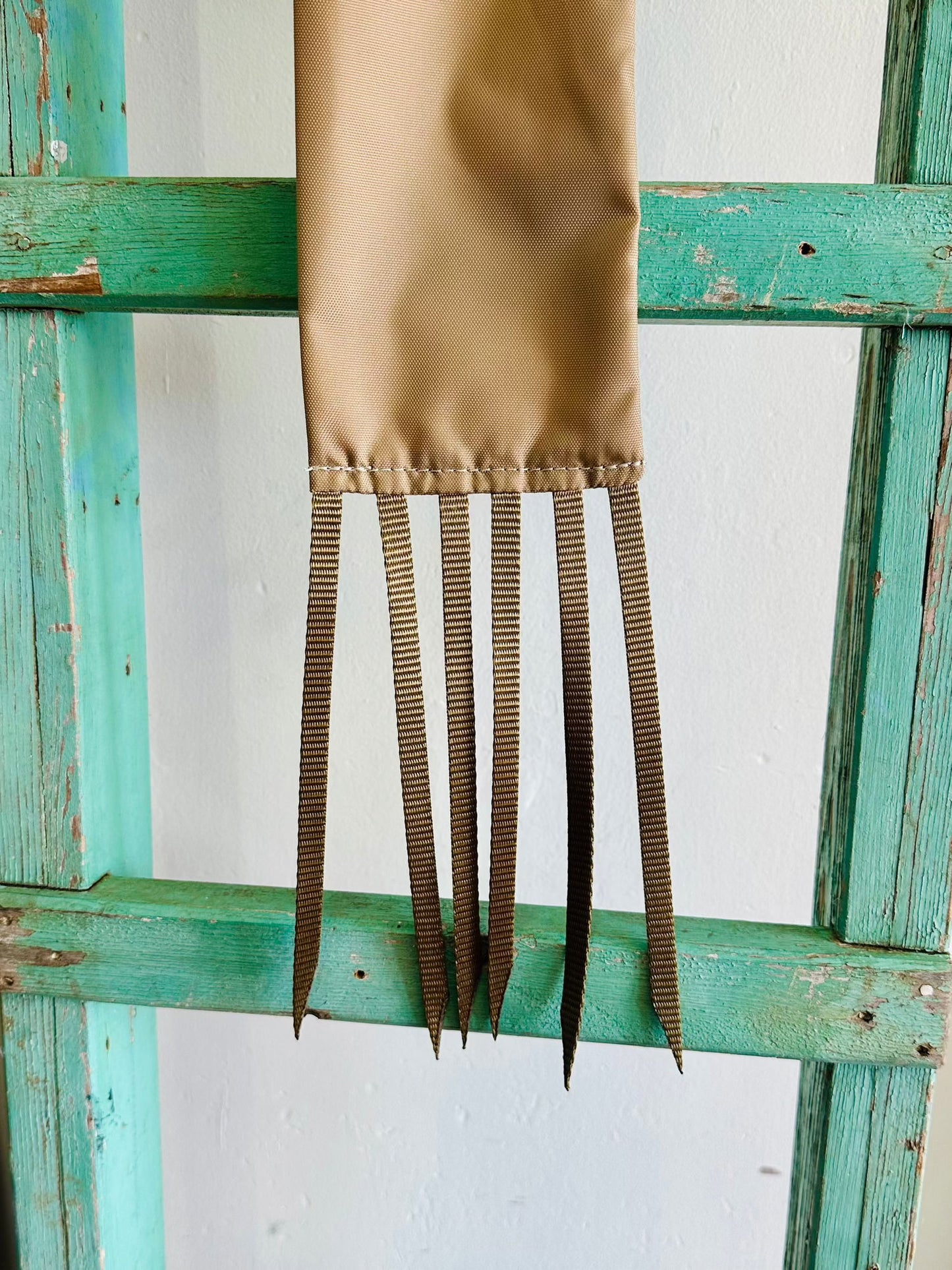 Tan Tail Bag With Gold Whippers // Regular - Dustybutts Australia