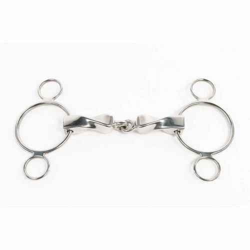 Thick Twisted Single Joint Continental Gag Bit - Dustybutts Australia